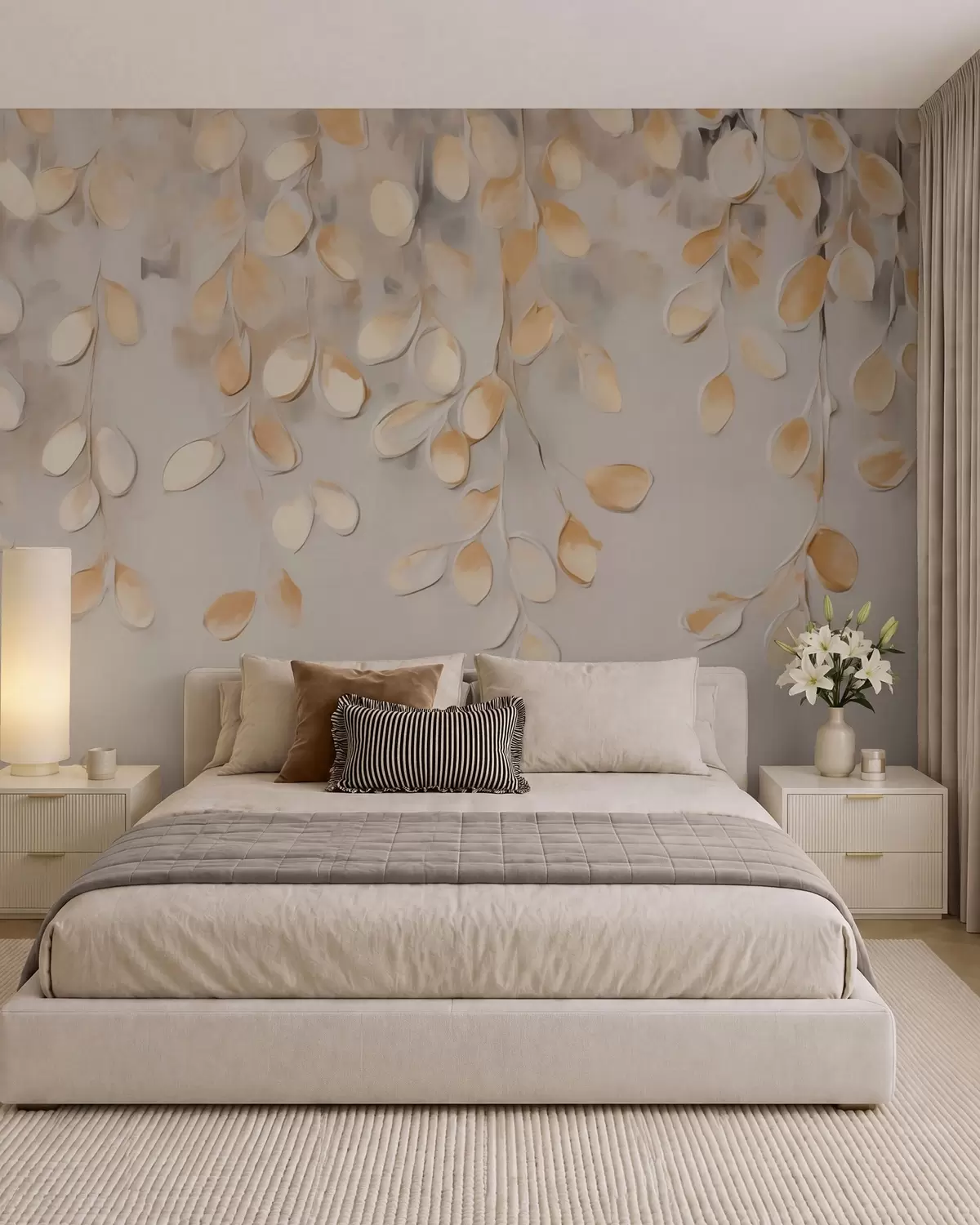 wall murals Kaskada zlatnog lišća w05900