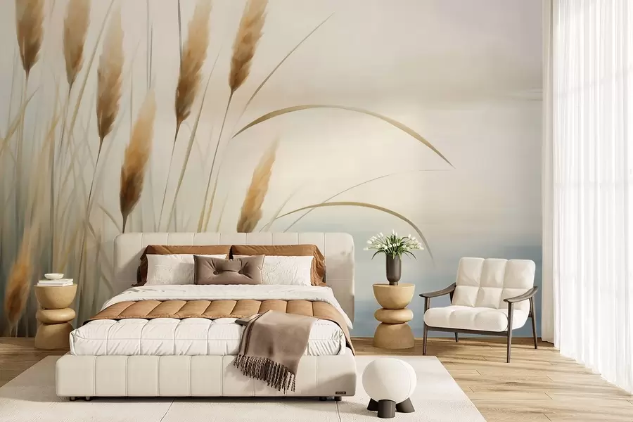 wall murals Апстрактна трска, имитација сликарства w05902
