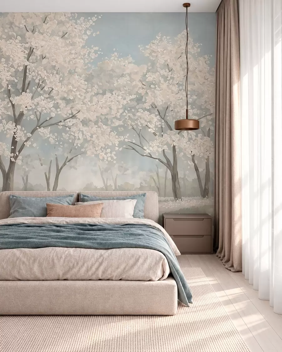 wall murals Voćnjak u proljeće w05897