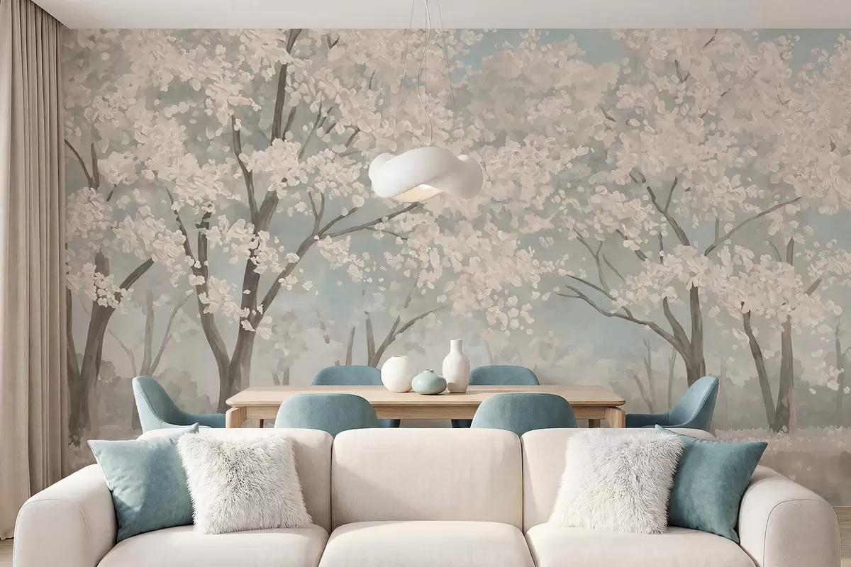 wall murals Voćnjak u proljeće w05897