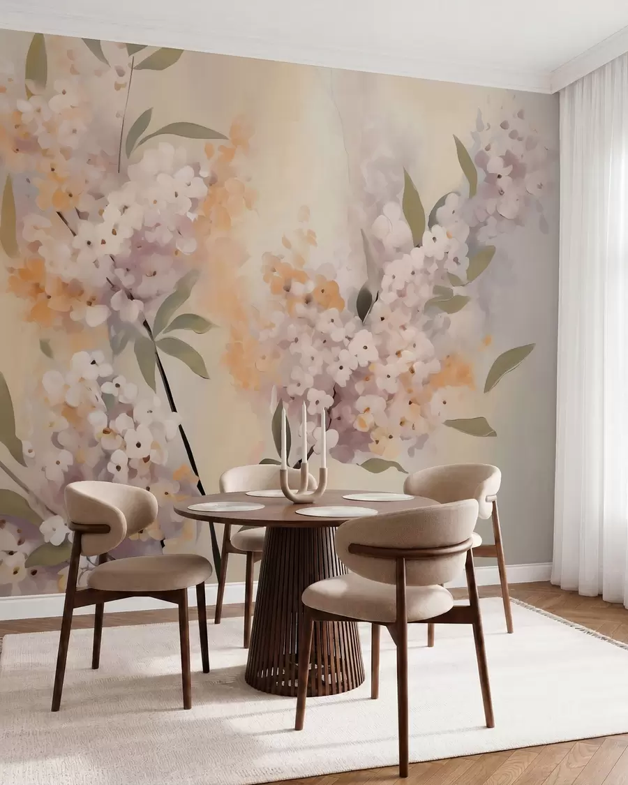 wall murals Rascvjetale grančice w05872