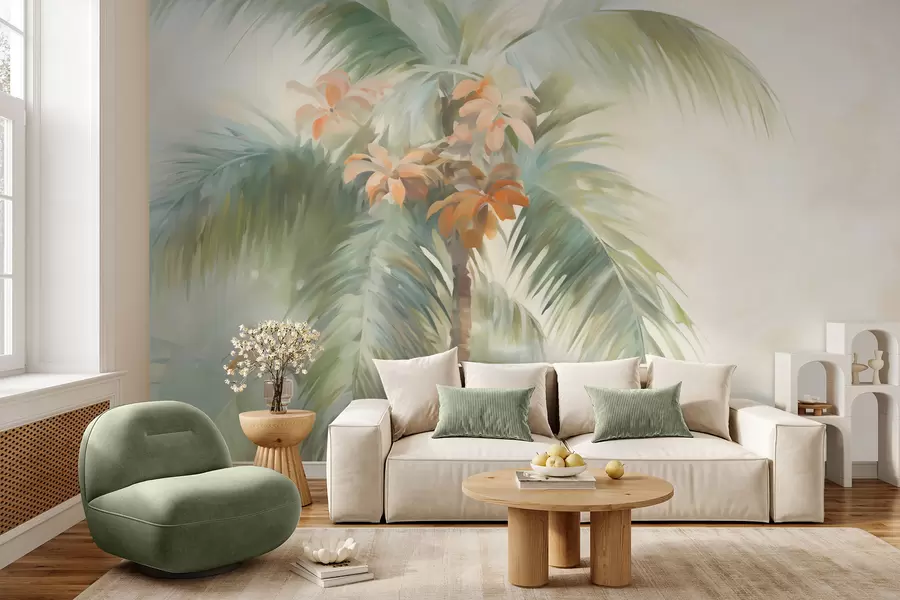 wall murals Апстрактна палма, имитација слике w05876