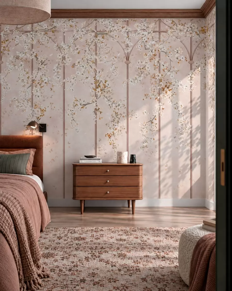 wall murals Cvjetna rešetka w05923