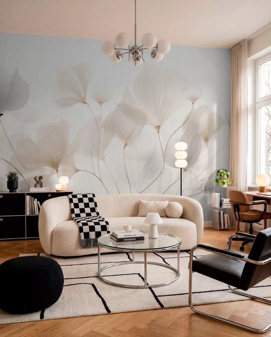 wall murals Latice u boji vanile w05293