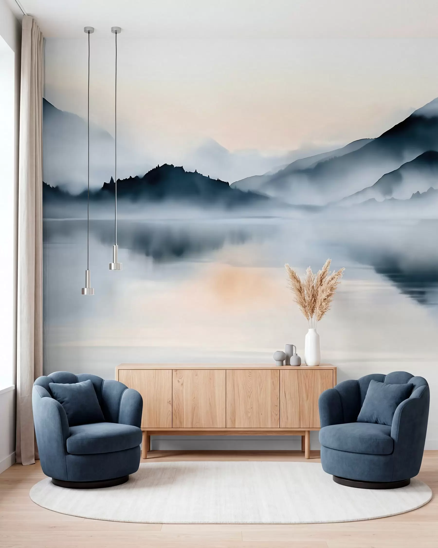 wall murals Jezero u akvarelu w10078