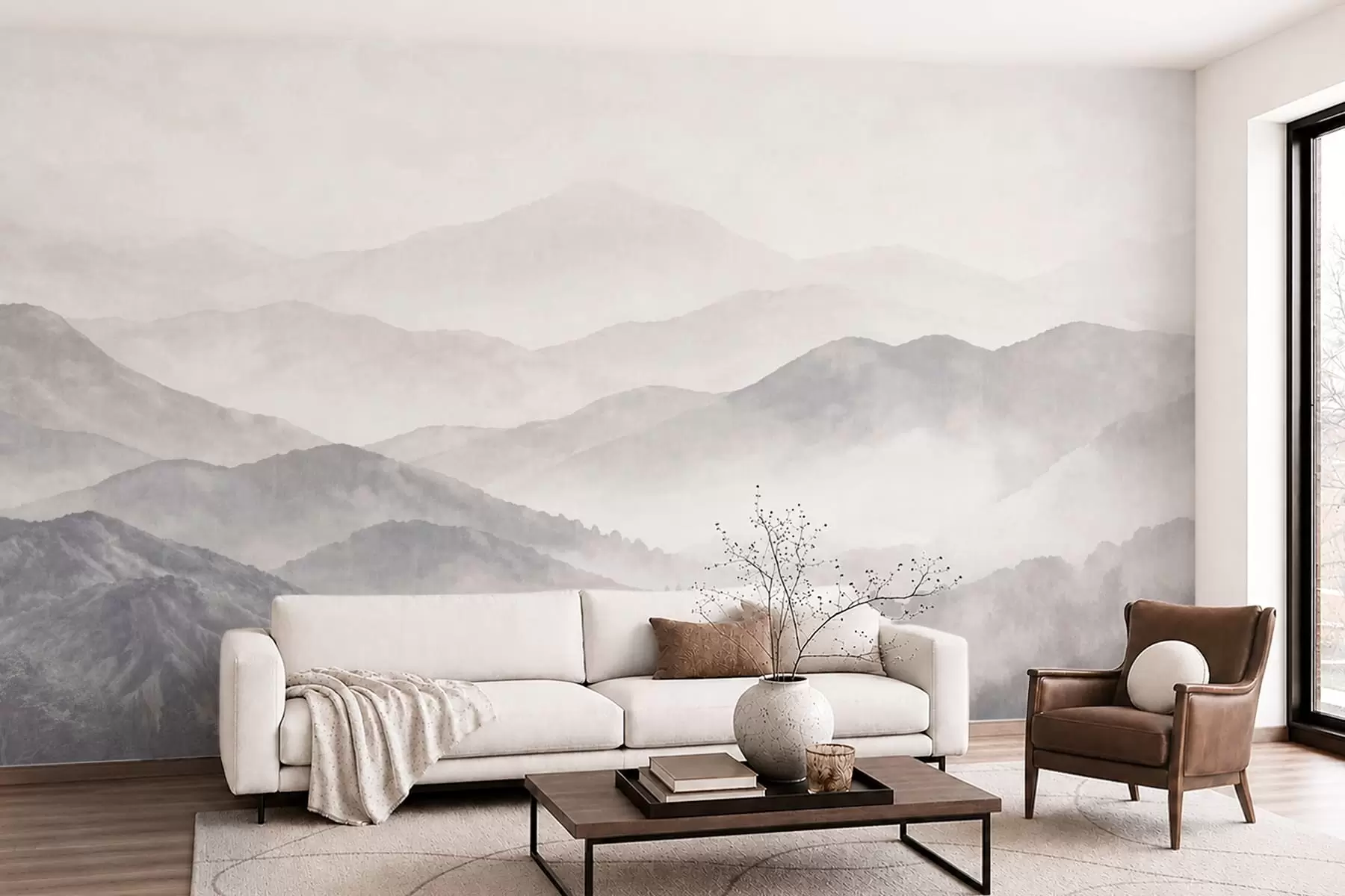 wall murals Slojevi planina w05925