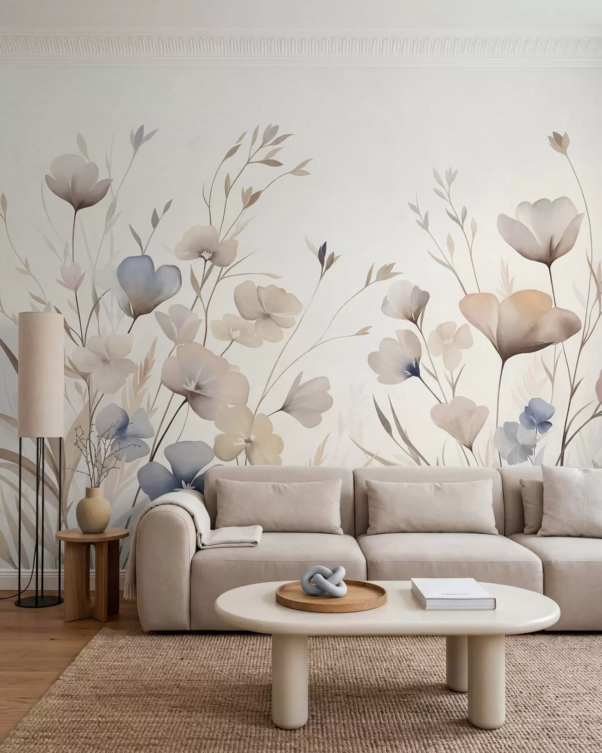 wall murals Pastelno poljsko cvijeće w10065