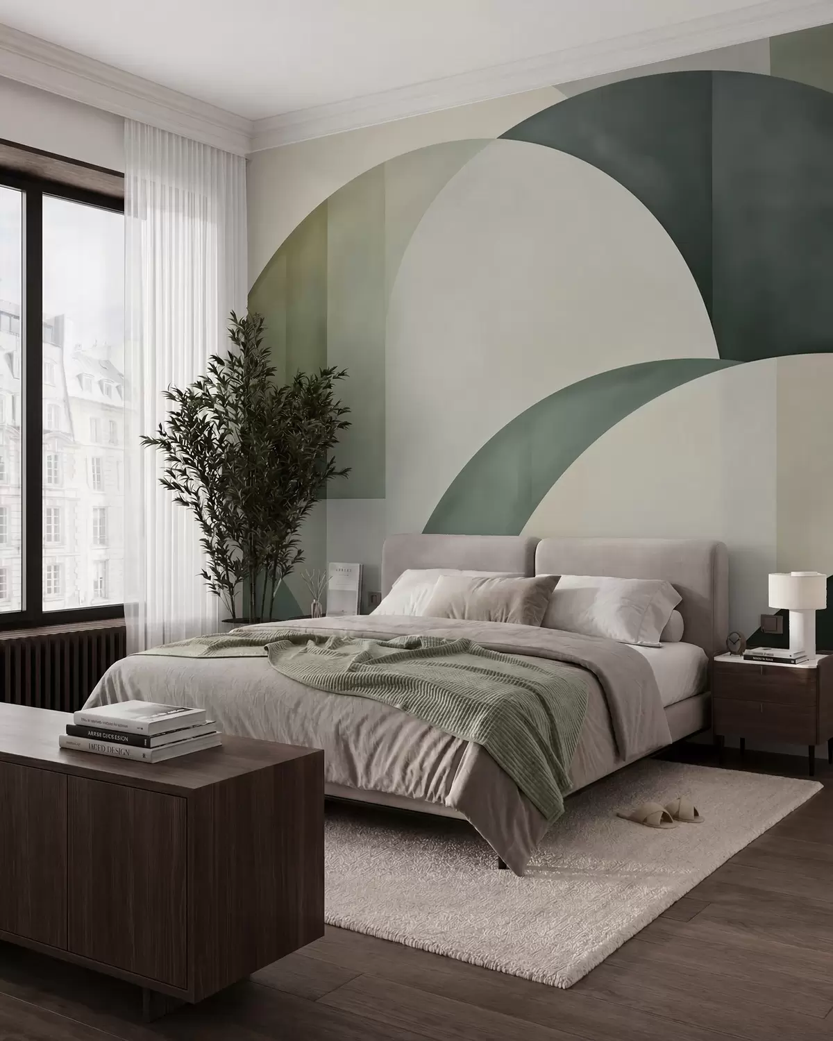 wall murals Lukovi u zelenom w05943