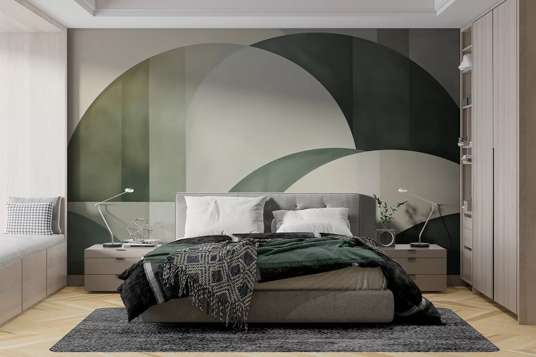 wall murals Lukovi u zelenom w05943