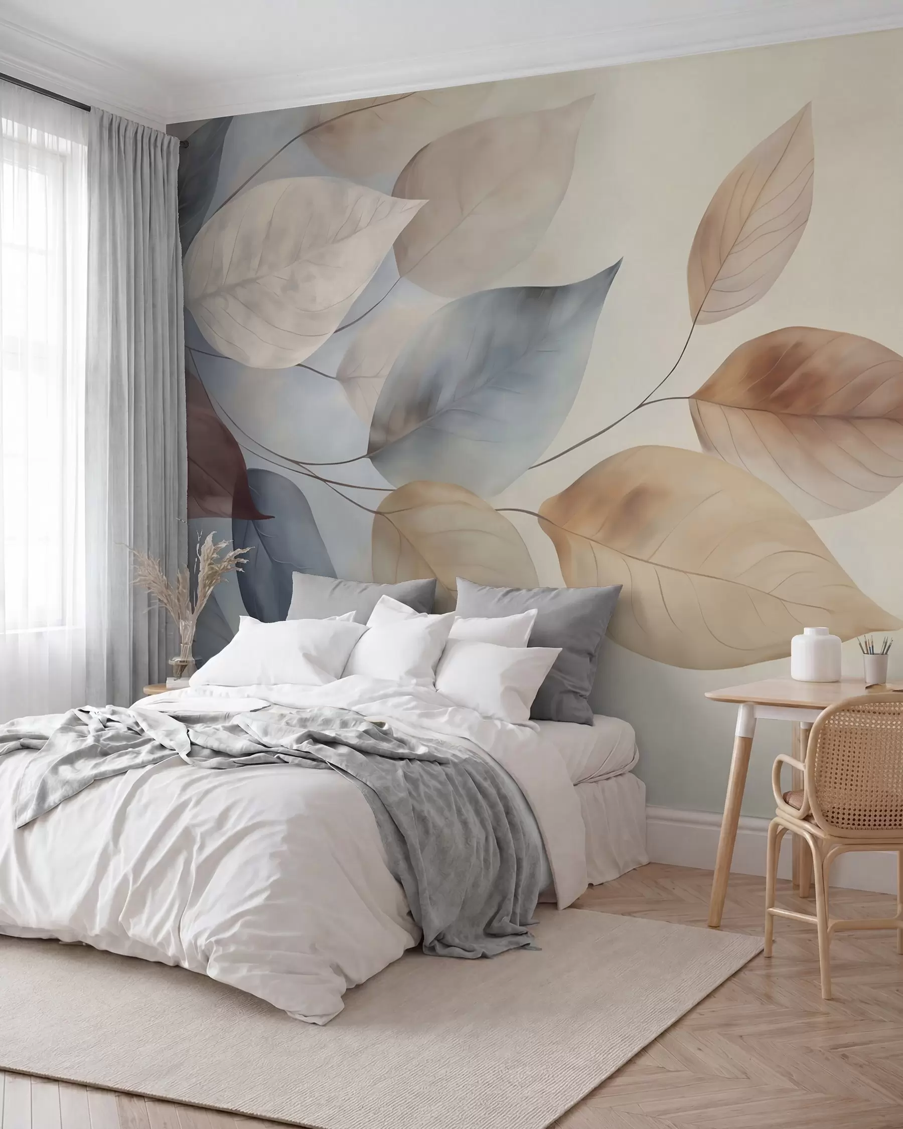 wall murals Lišće u akvarelu w05946