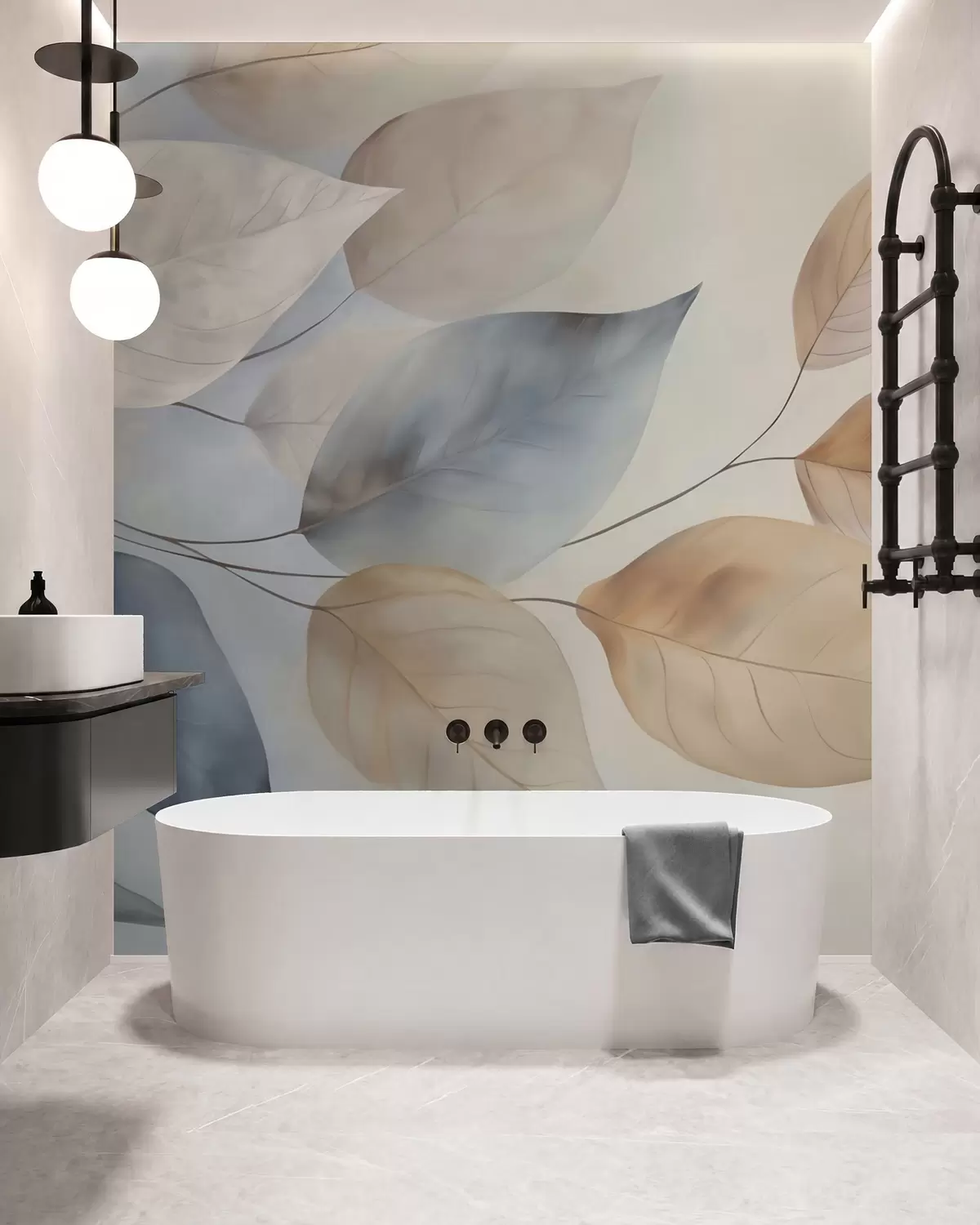 wall murals Lišće u akvarelu w05946