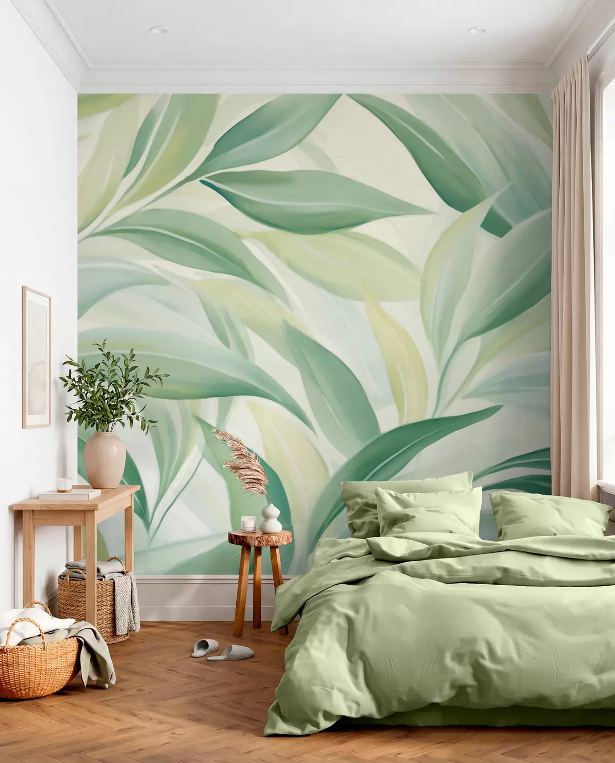 wall murals Lišće na povjetarcu w05977