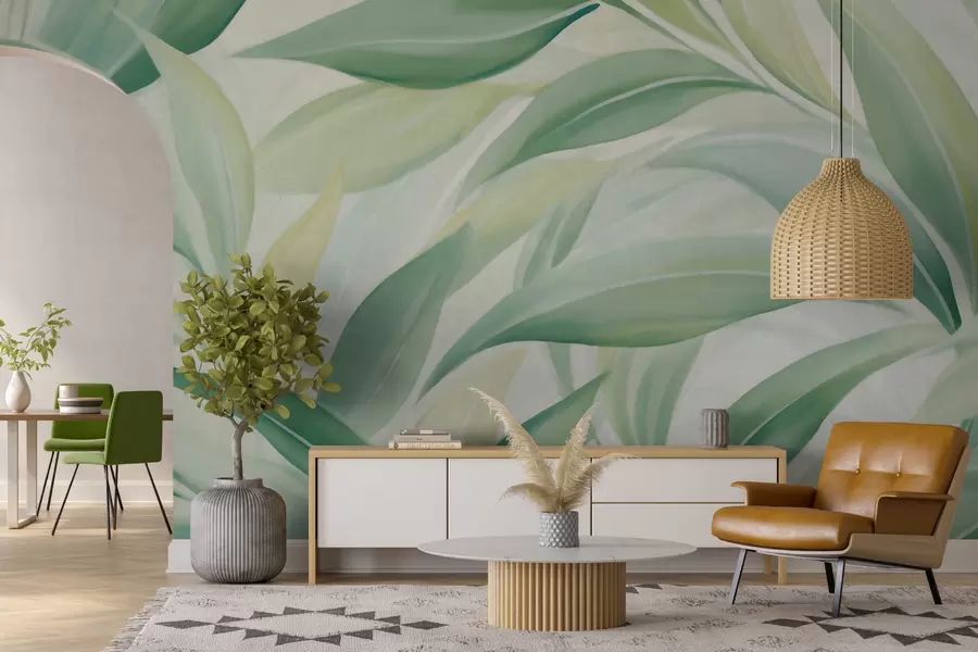 wall murals Шпиљасти палмови листови w05977