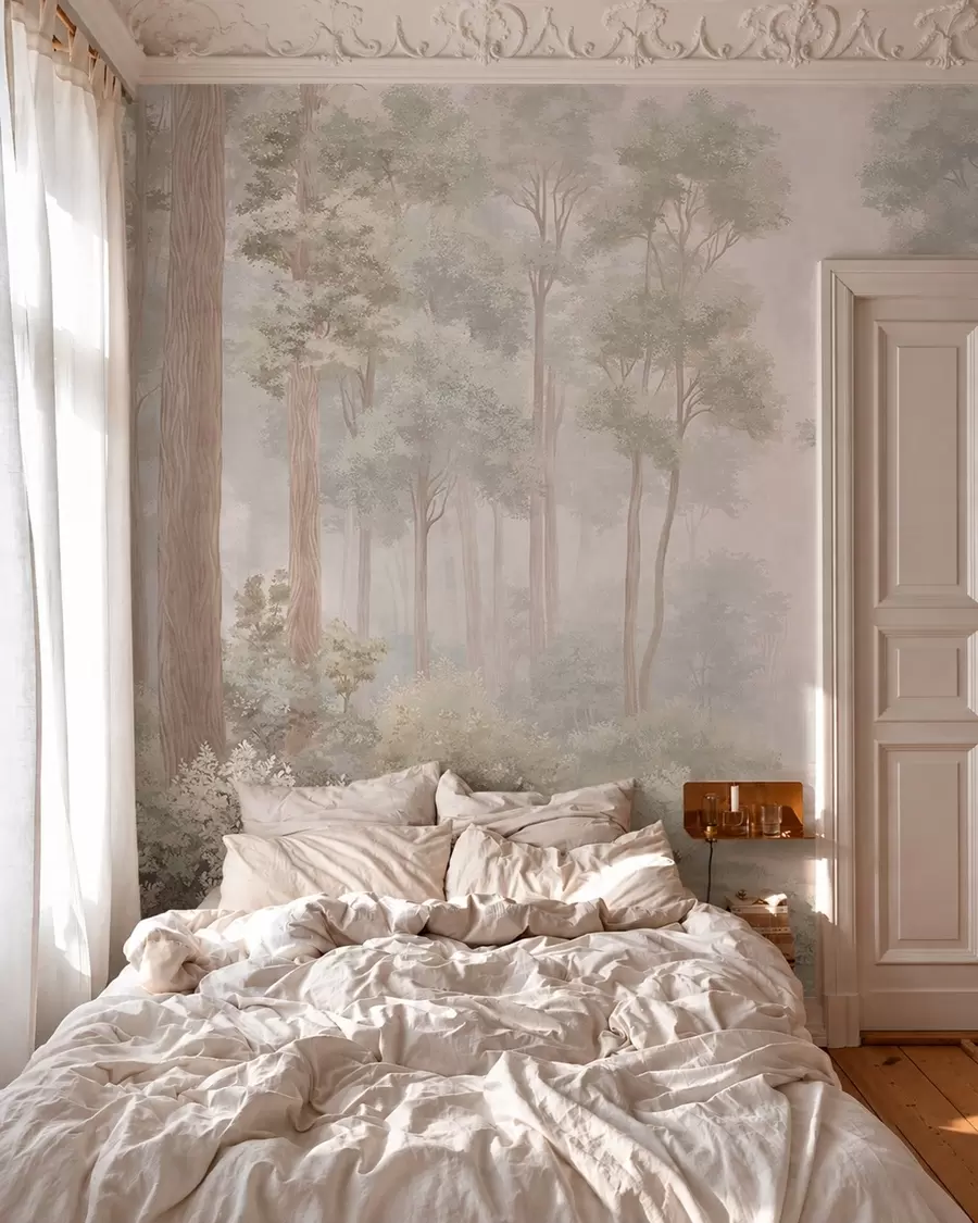 wall murals Šumska staza u pastelu w05889