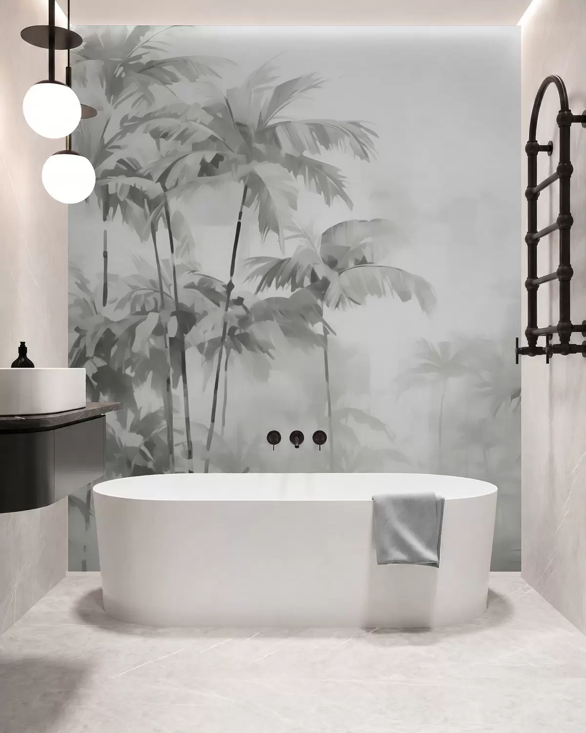wall murals Апстрактне дланове w05994v1