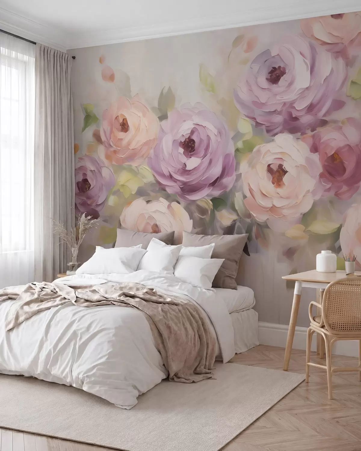 wall murals Апстрактне руже, имитација слике w05996