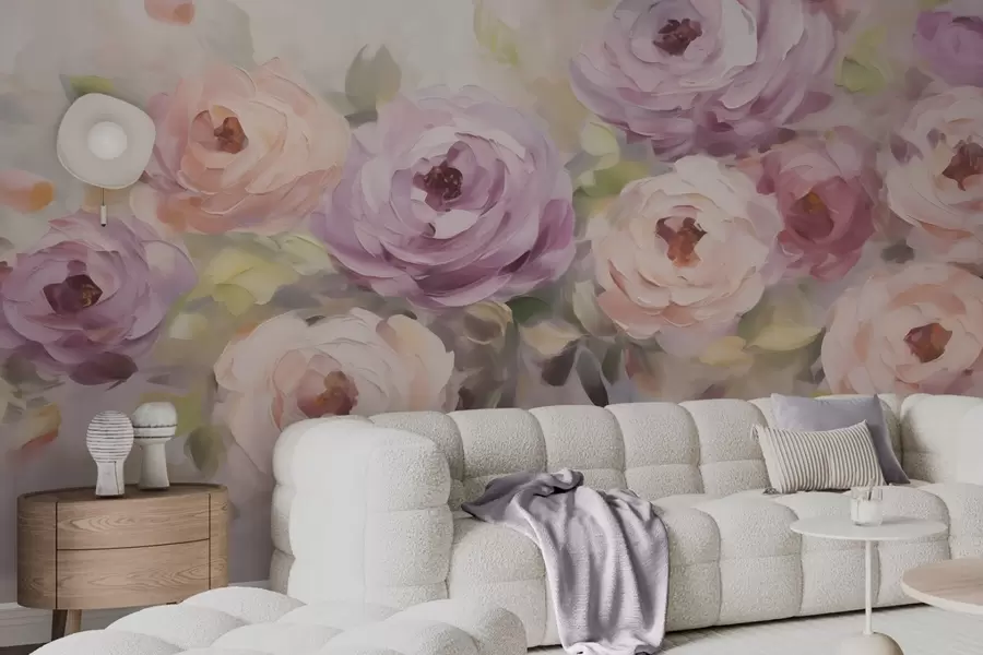 wall murals Апстрактне руже, имитација слике w05996