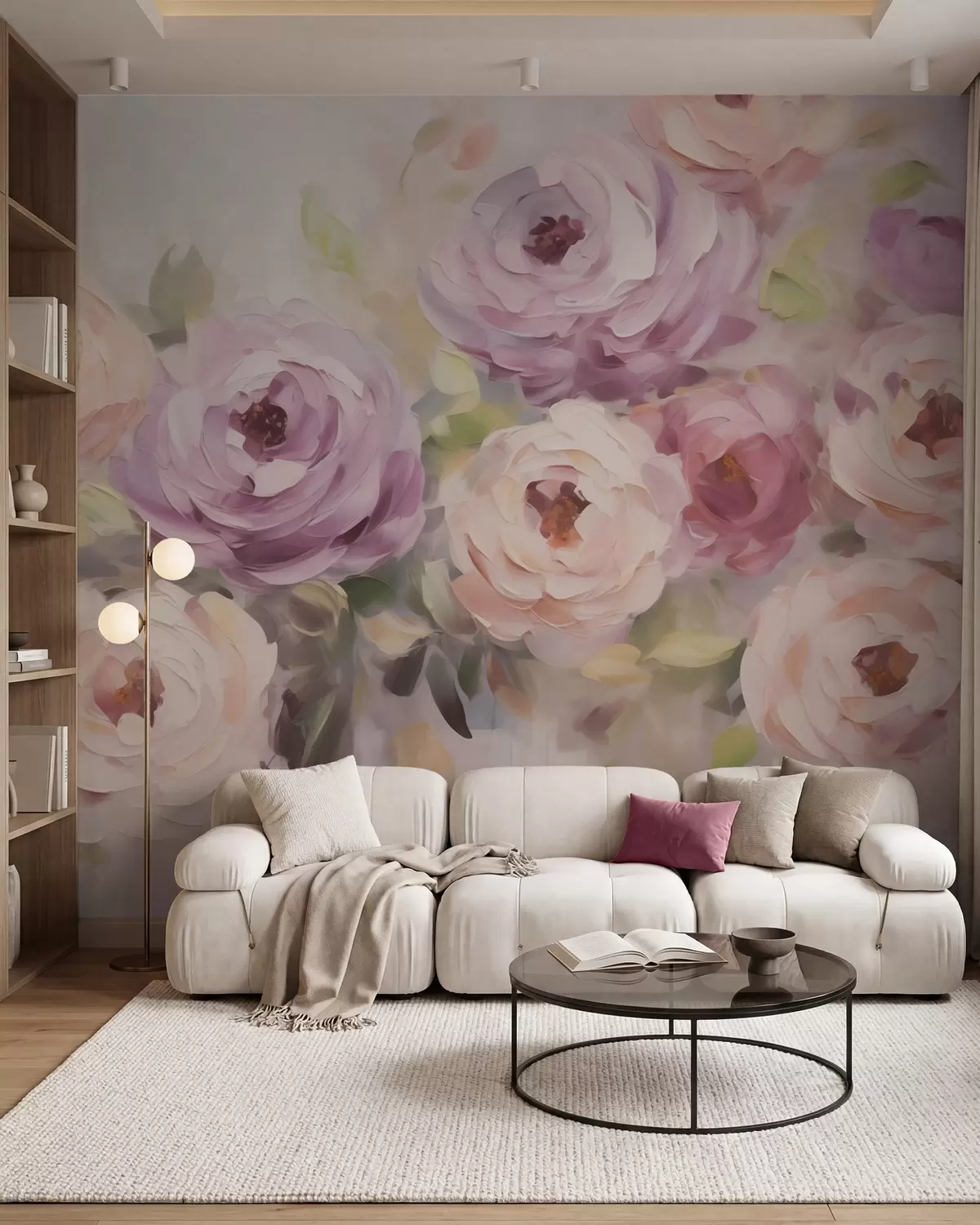 wall murals Апстрактне руже, имитација слике w05996