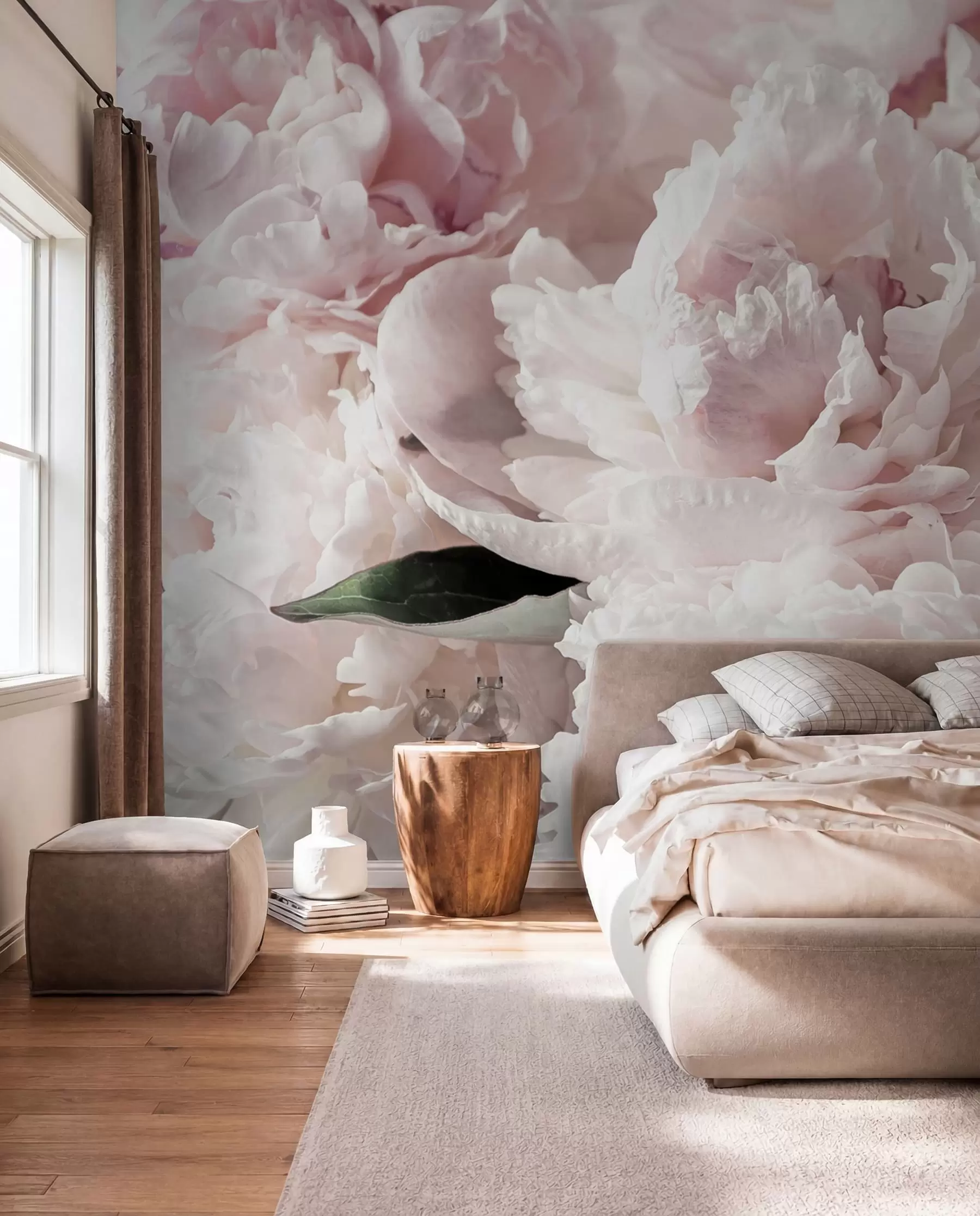 wall murals Oblak ružičastih božura u59600