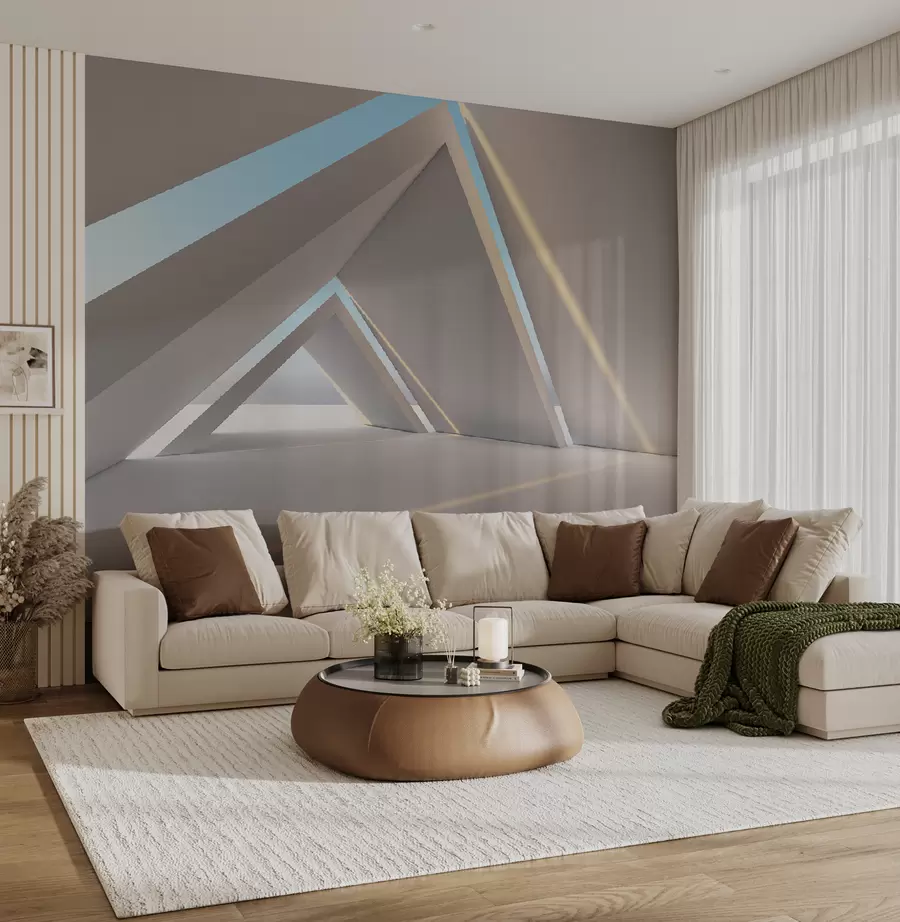wall murals Троугласти тунел u72279