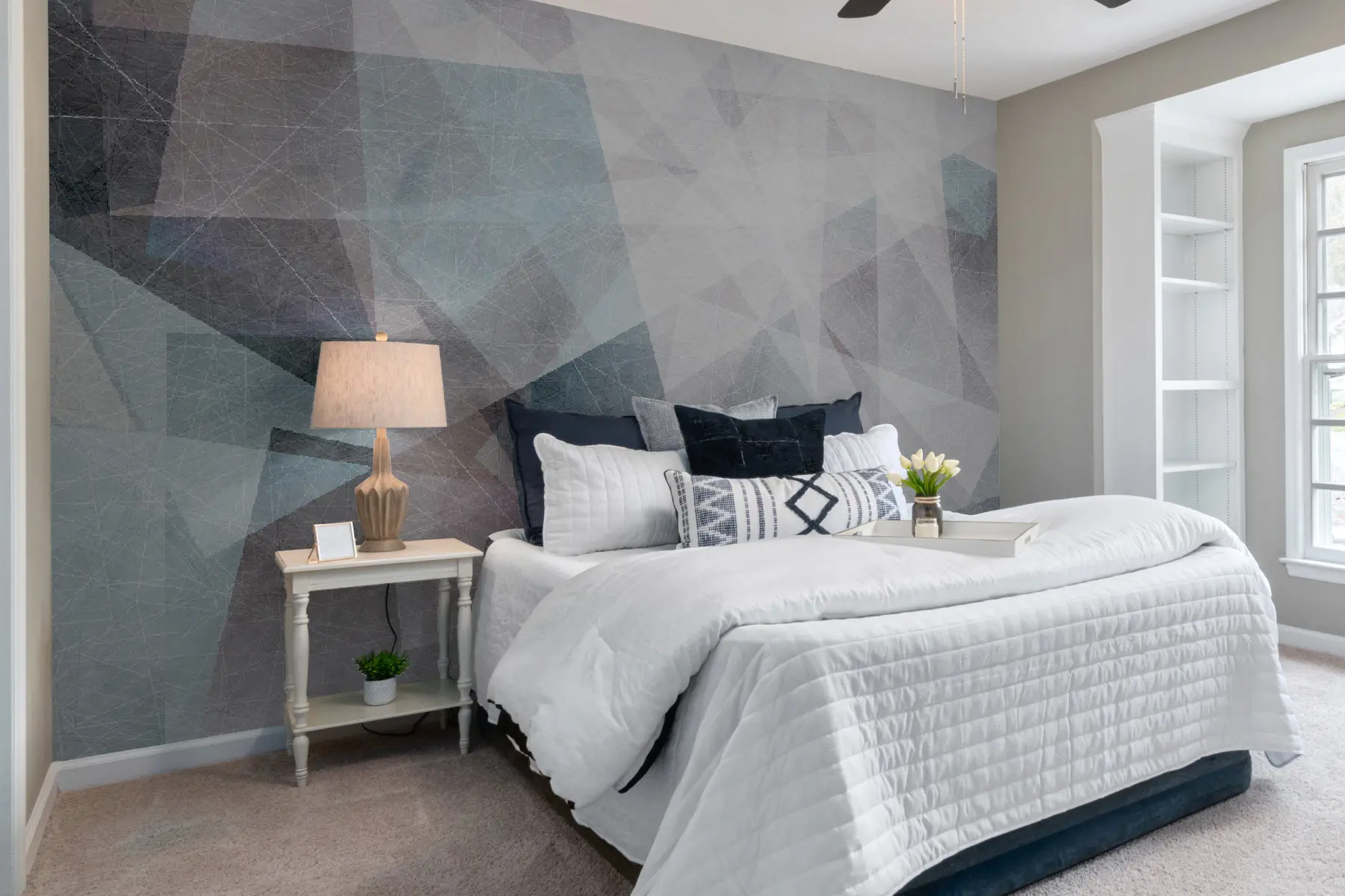 wall murals Сива, уметнички фонт u29741