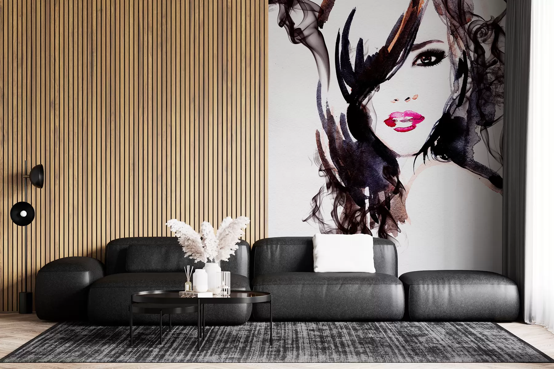 wall murals Усне, обрве е трепавица u60463