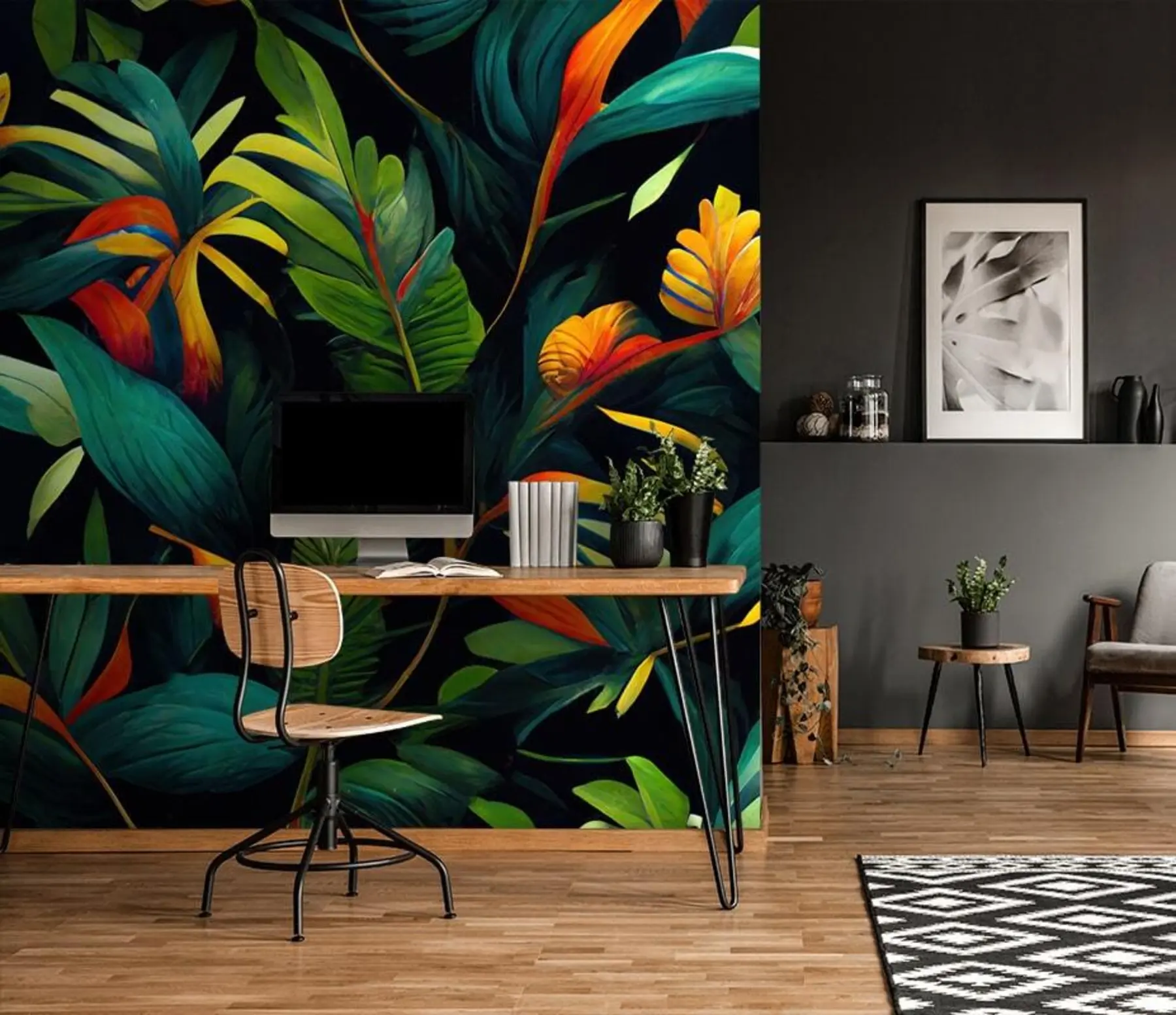 wall murals Светла тропска џунгла u72390