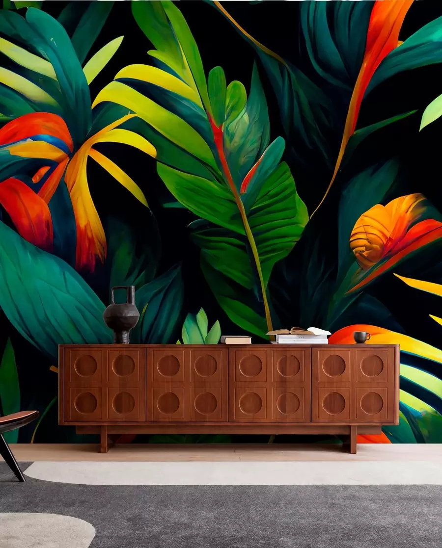 wall murals Светла тропска џунгла u72390