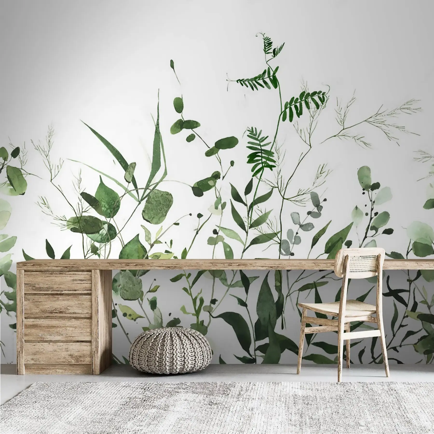 wall murals Зелене дивље гране u72395