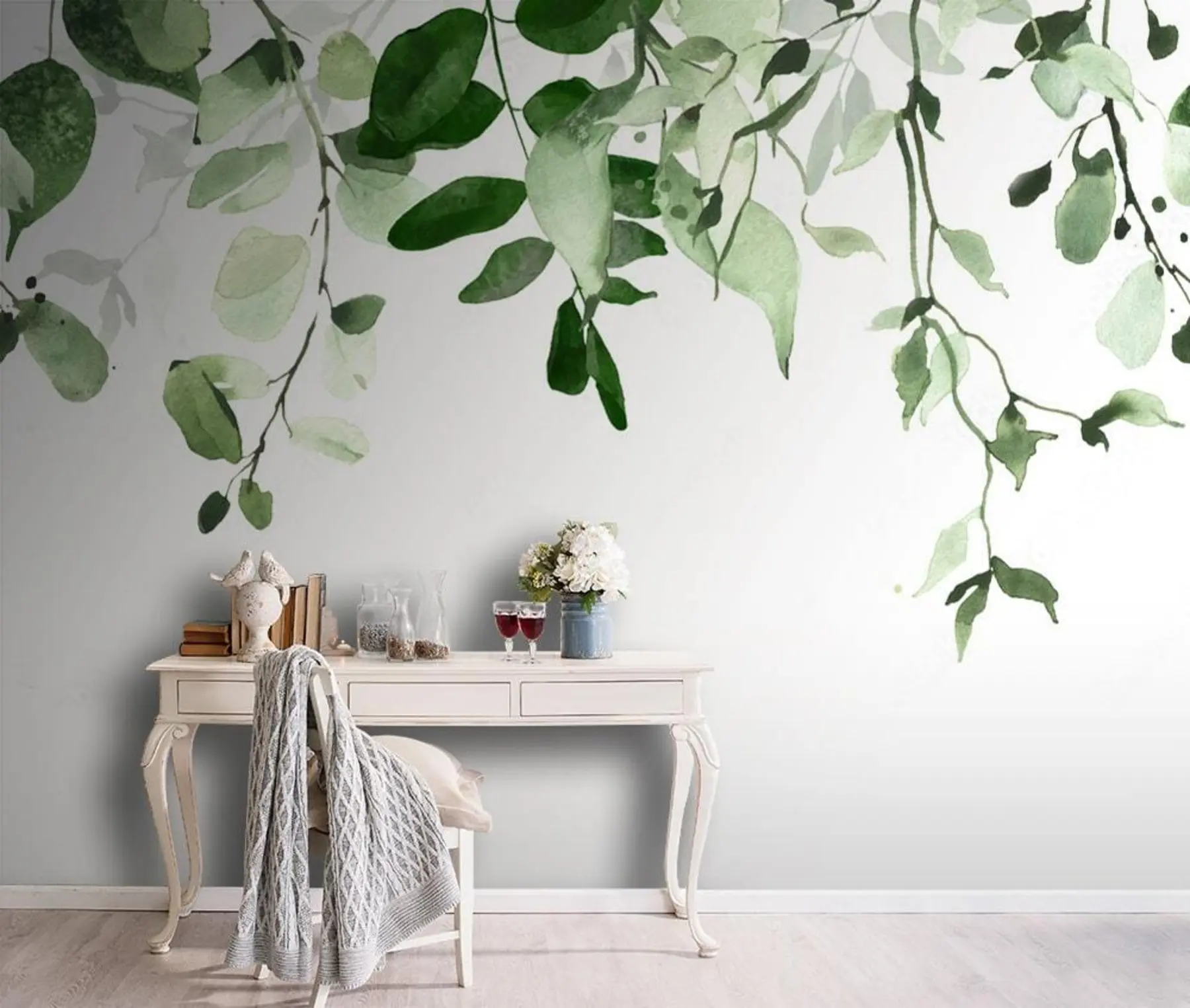 wall murals Водене листова и филијала u72397