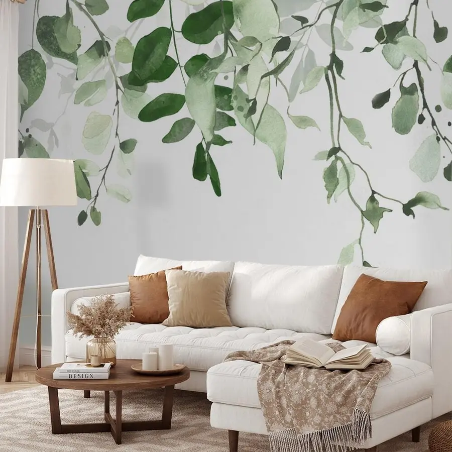 wall murals Водене листова и филијала u72397