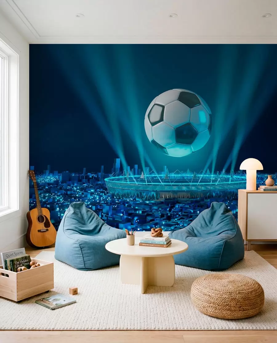 wall murals Stadion pod plavim svjetlima u72793