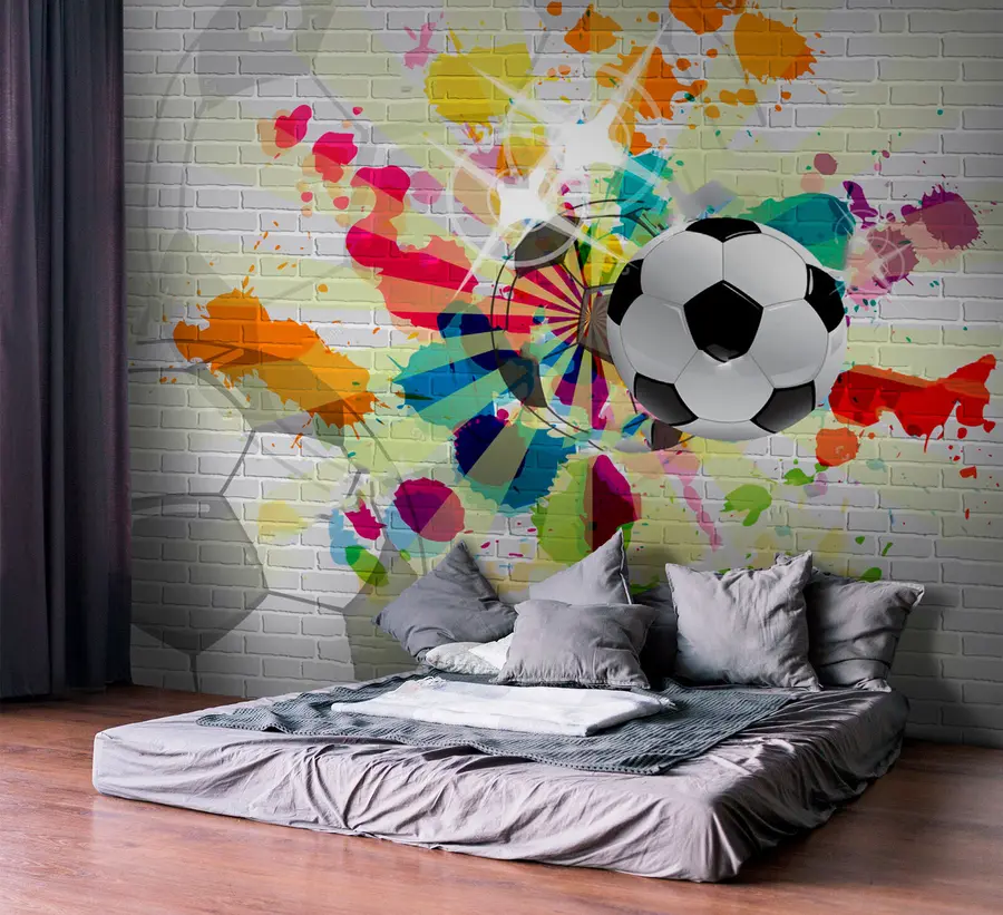 wall murals Фудбал је живописан спорт u72798