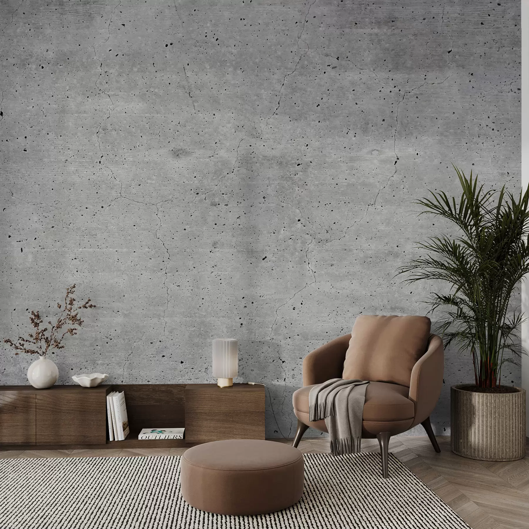 wall murals Сива, узорак и бетон u13522