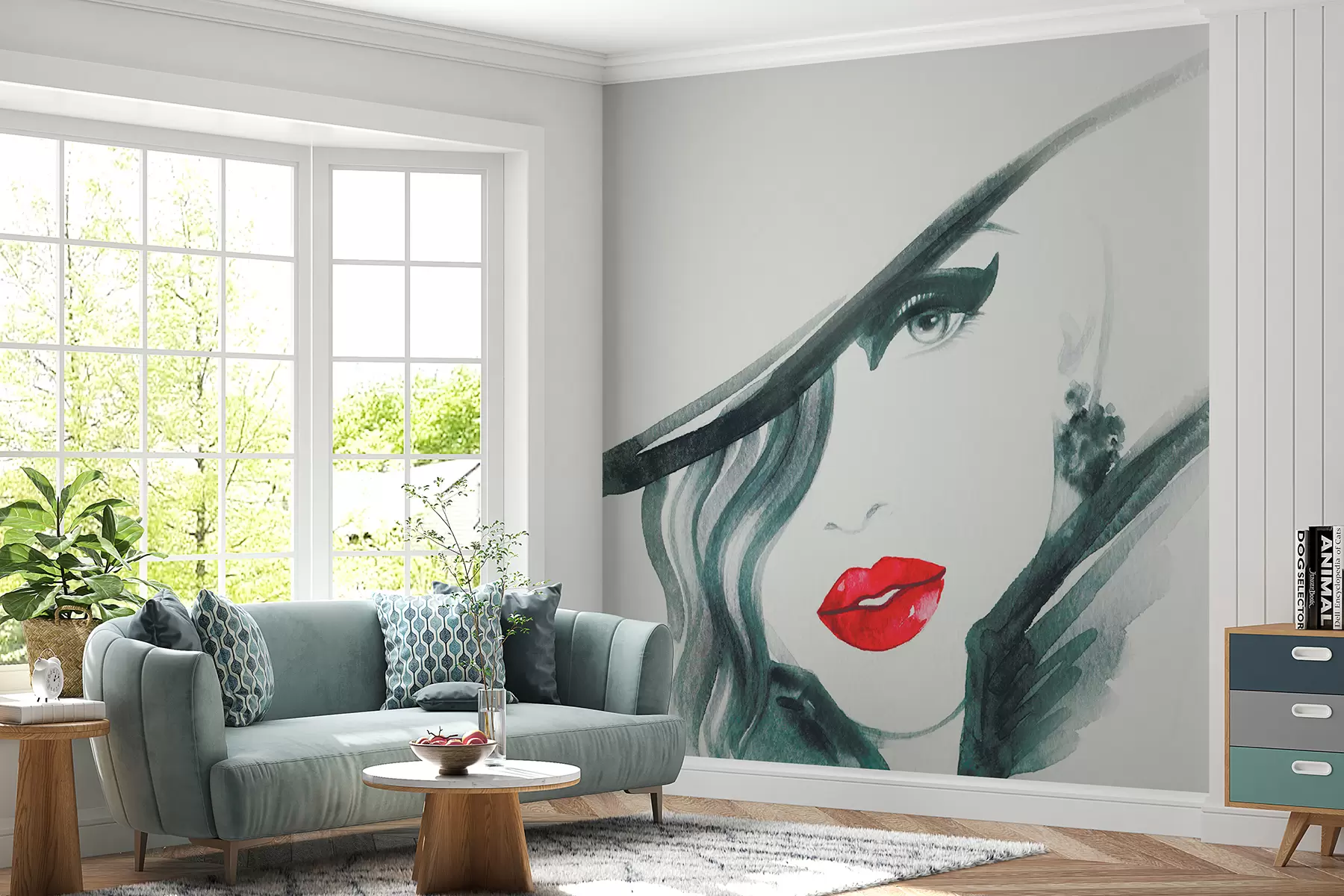 wall murals Глава, уп и обрве u52945