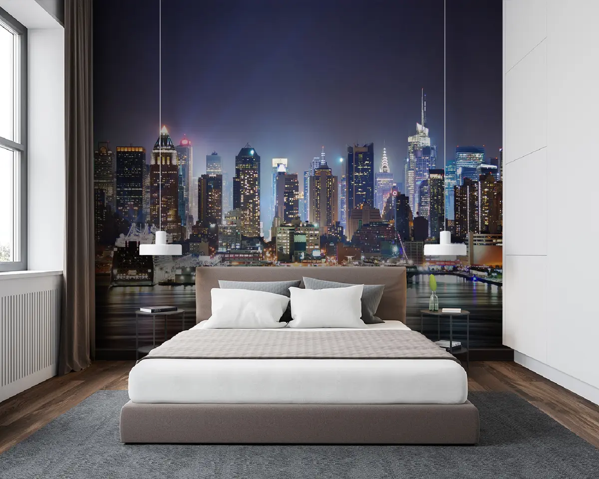 wall murals Грађевина, небодер и вода u54515