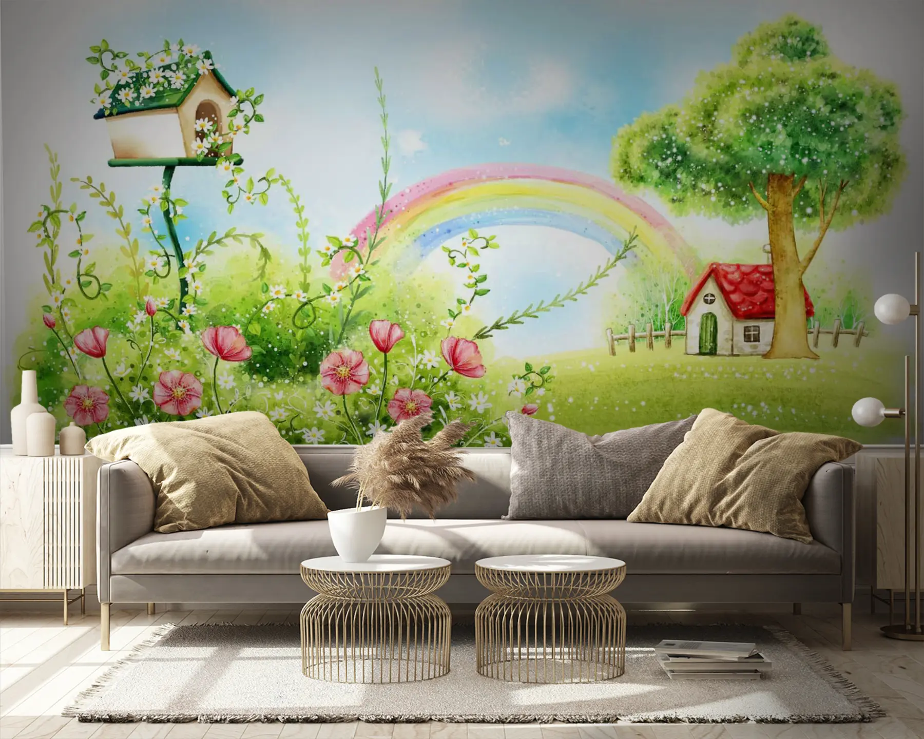 wall murals Раинбов, биљка Е Цвет u57050