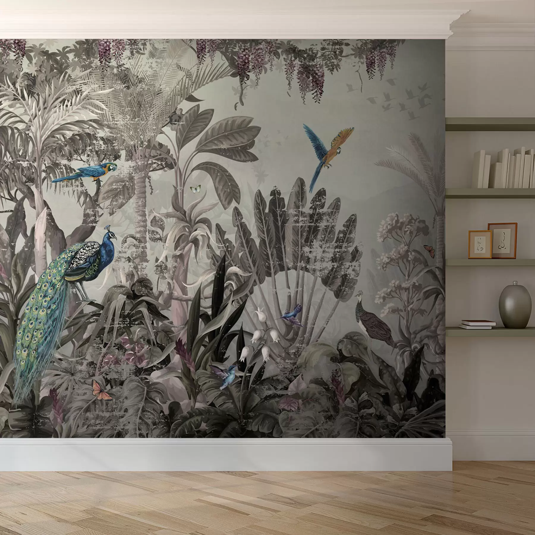 wall murals Тропске птице у џунгли u73889