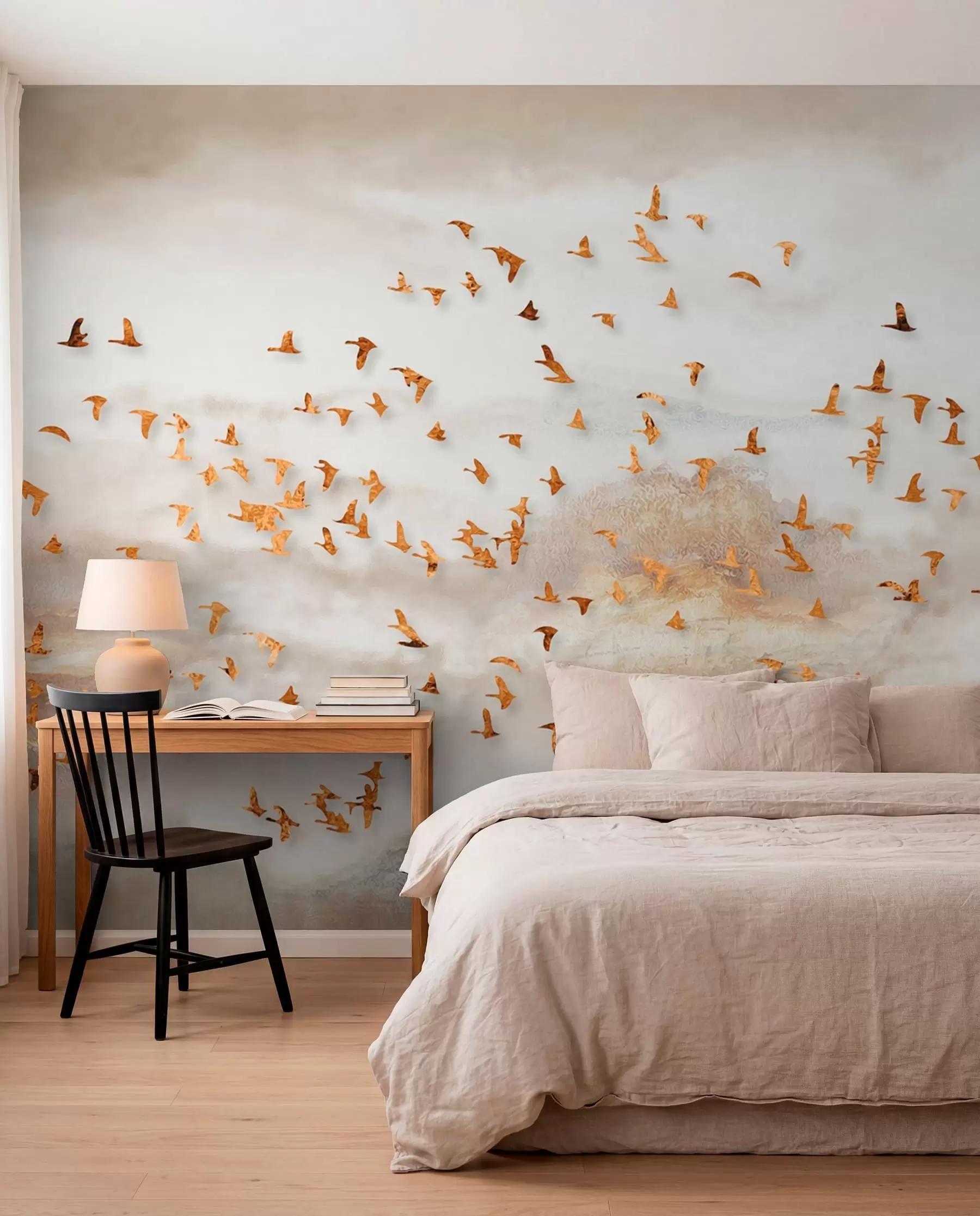wall murals Zlatno jato u magli u93537