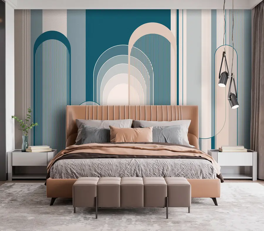wall murals Сажетак Састав зидова са минималистичким дизајном u73099