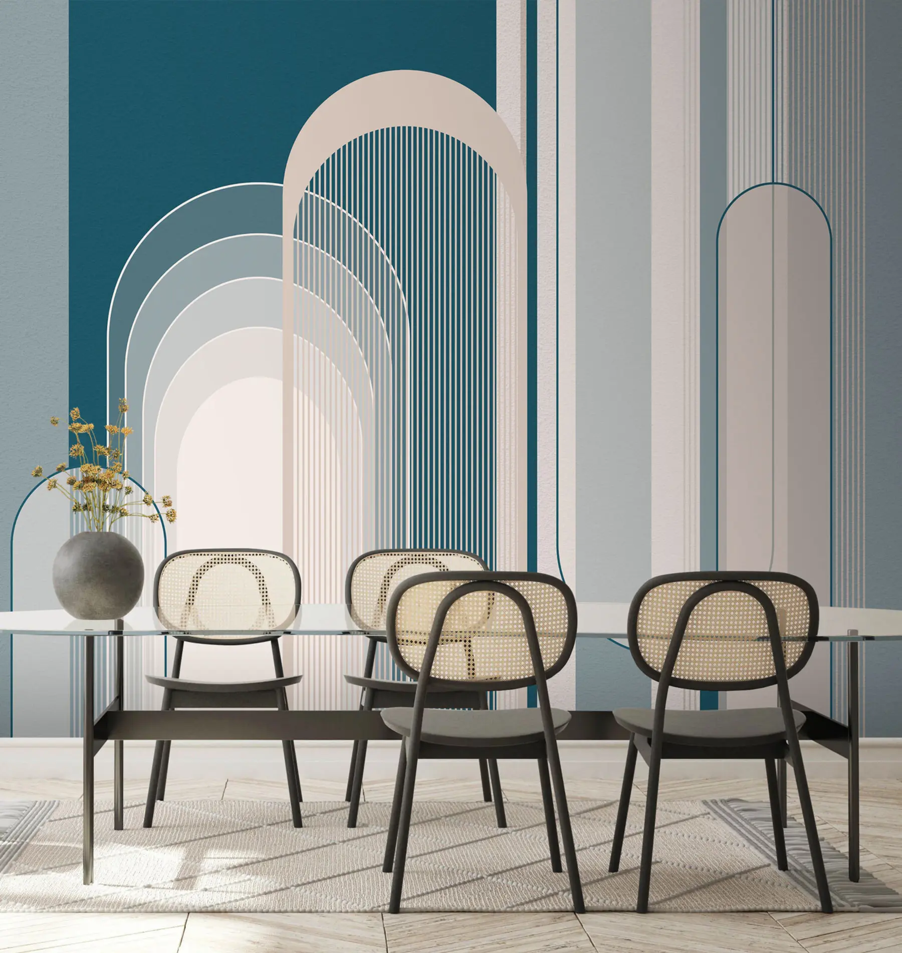 wall murals Сажетак Састав зидова са минималистичким дизајном u73099