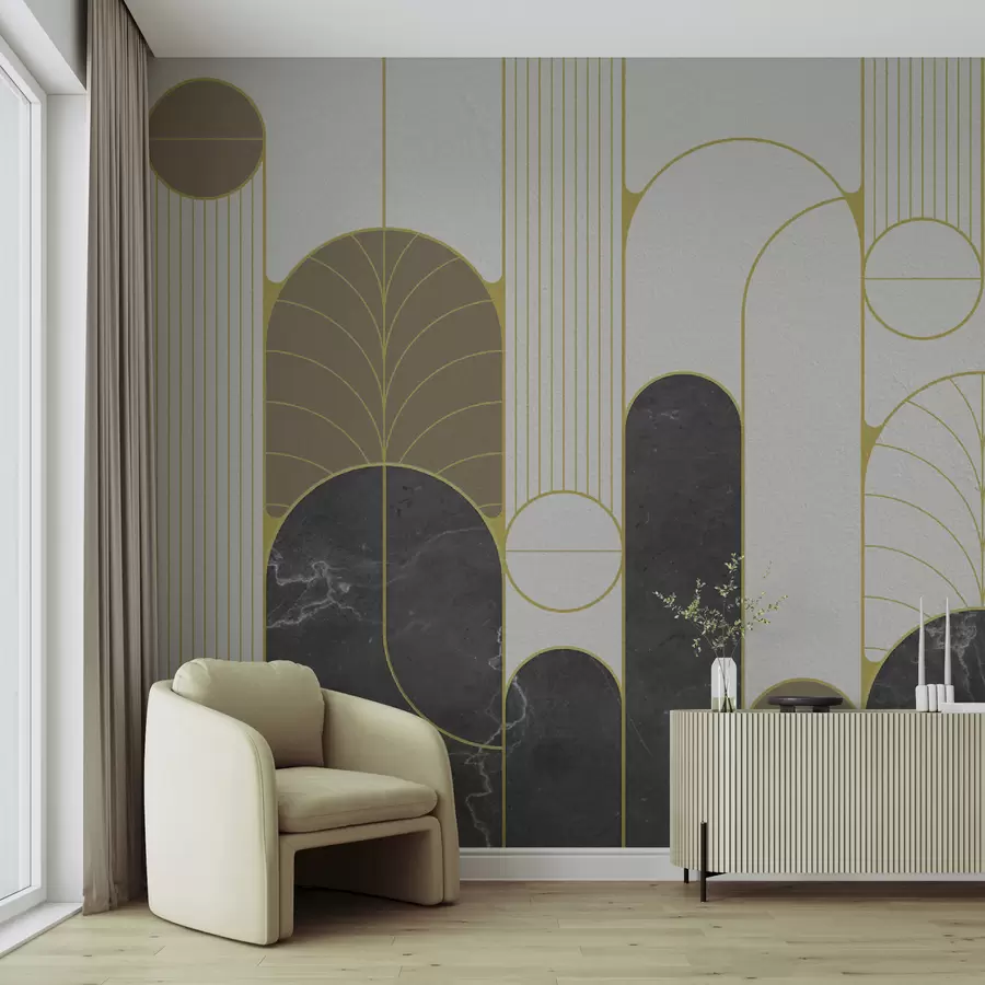 wall murals Лукови у стилу уметности Децо u73101