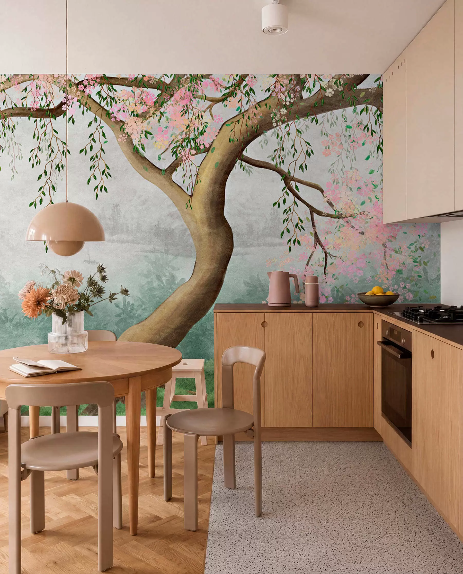 wall murals Drvo u cvatu u93587