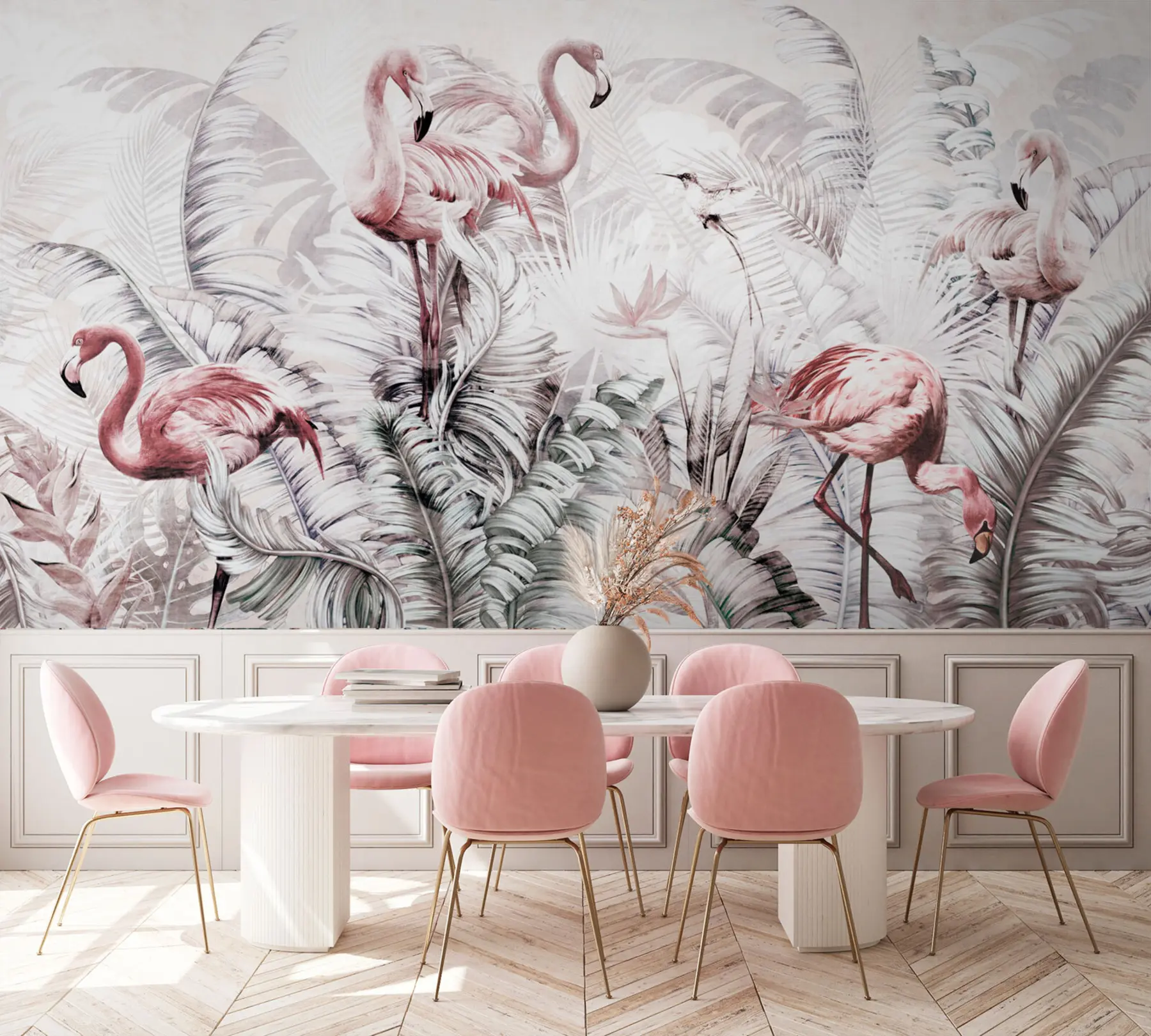 wall murals Фламингоси у тропима u73919