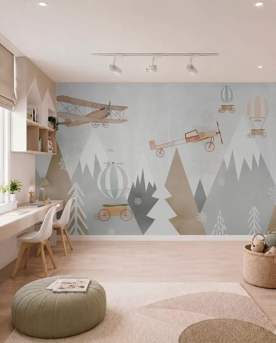 wall murals Планине и авиони, Скандинавски стил u73961
