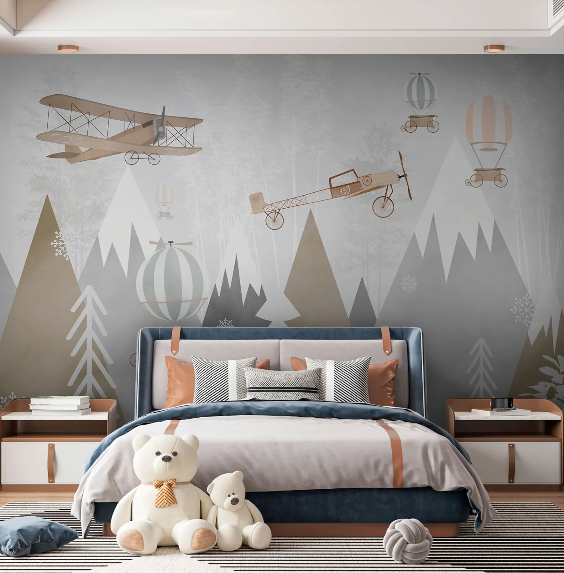 wall murals Планине и авиони, Скандинавски стил u73961
