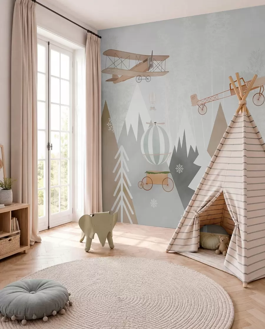wall murals Планине и авиони, Скандинавски стил u73961