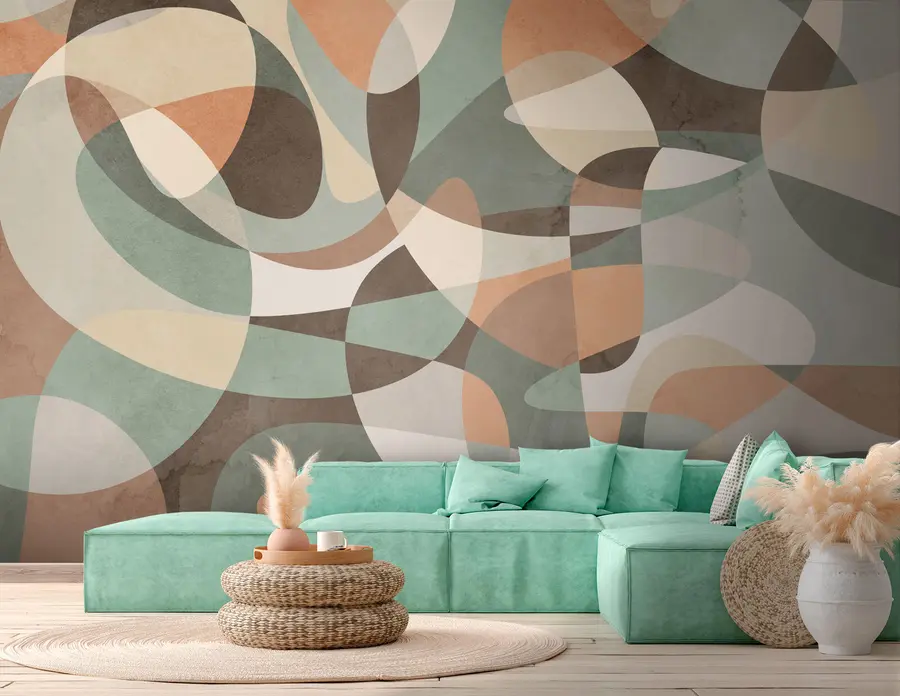 wall murals Геометријски ретро тренд u73971