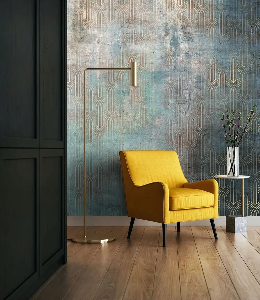 wall murals Лучни узорак на зиду Грунге u73973