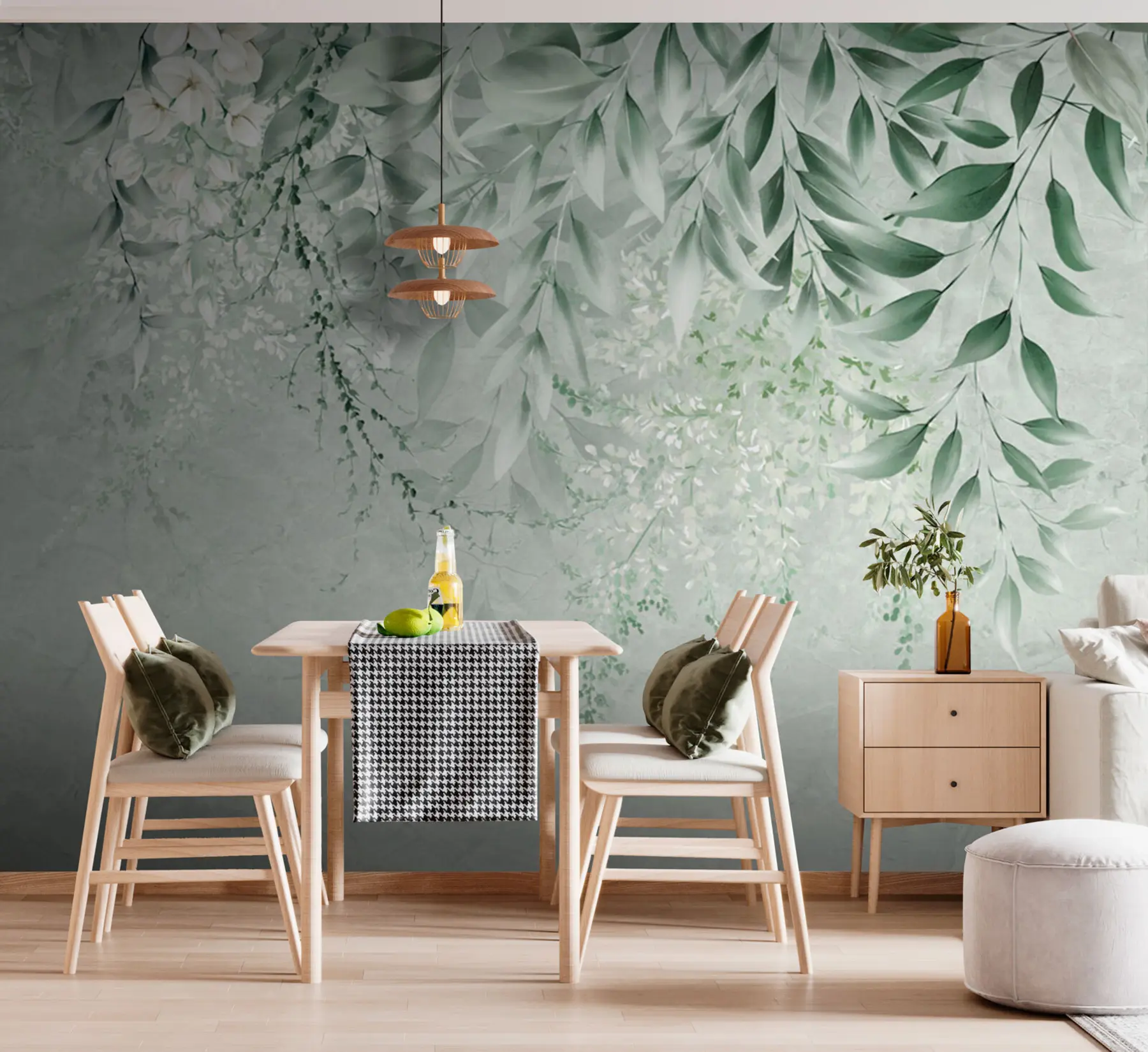 wall murals Ботаничко цвеће на мермеру u73982
